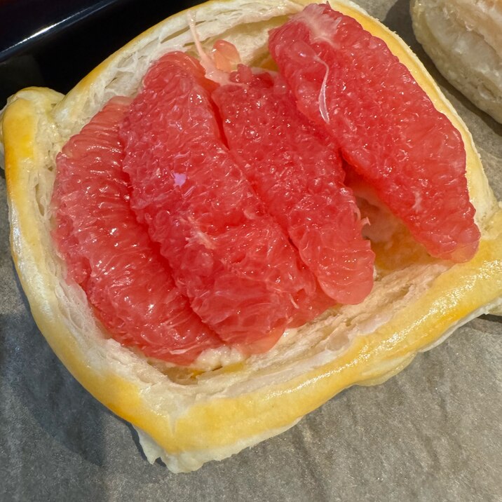 冷凍パイシートで❤グレフルパイ